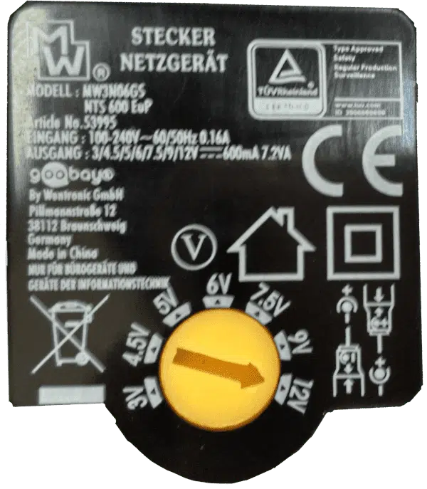 Adaptador transformador de corriente alterna a corriente continua 220V - Imagen 3