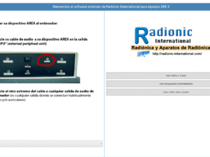 Software para dispositivos radiônicos ARE X (X2 y X3 Pro)