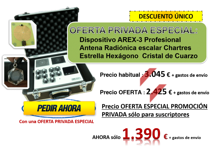 Nueva Oferta dispositivo AREX3 Pro