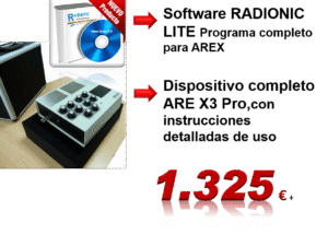 AREX3 Pro Software RADIONIC LITE Oferta Suscriptores Libro