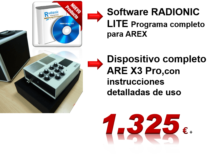 AREX3 Pro Software RADIONIC LITE Oferta Suscriptores Libro