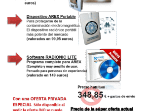 Accesorios opcionales para equipo ARE X3 Pro. Precio especial. (Muy recomendables)