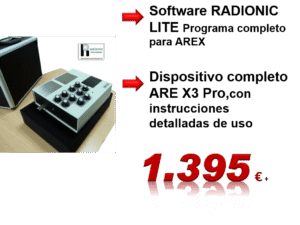AREX3 Pro + Software RADIONIC LITE Oferta Suscriptores Libro 1395