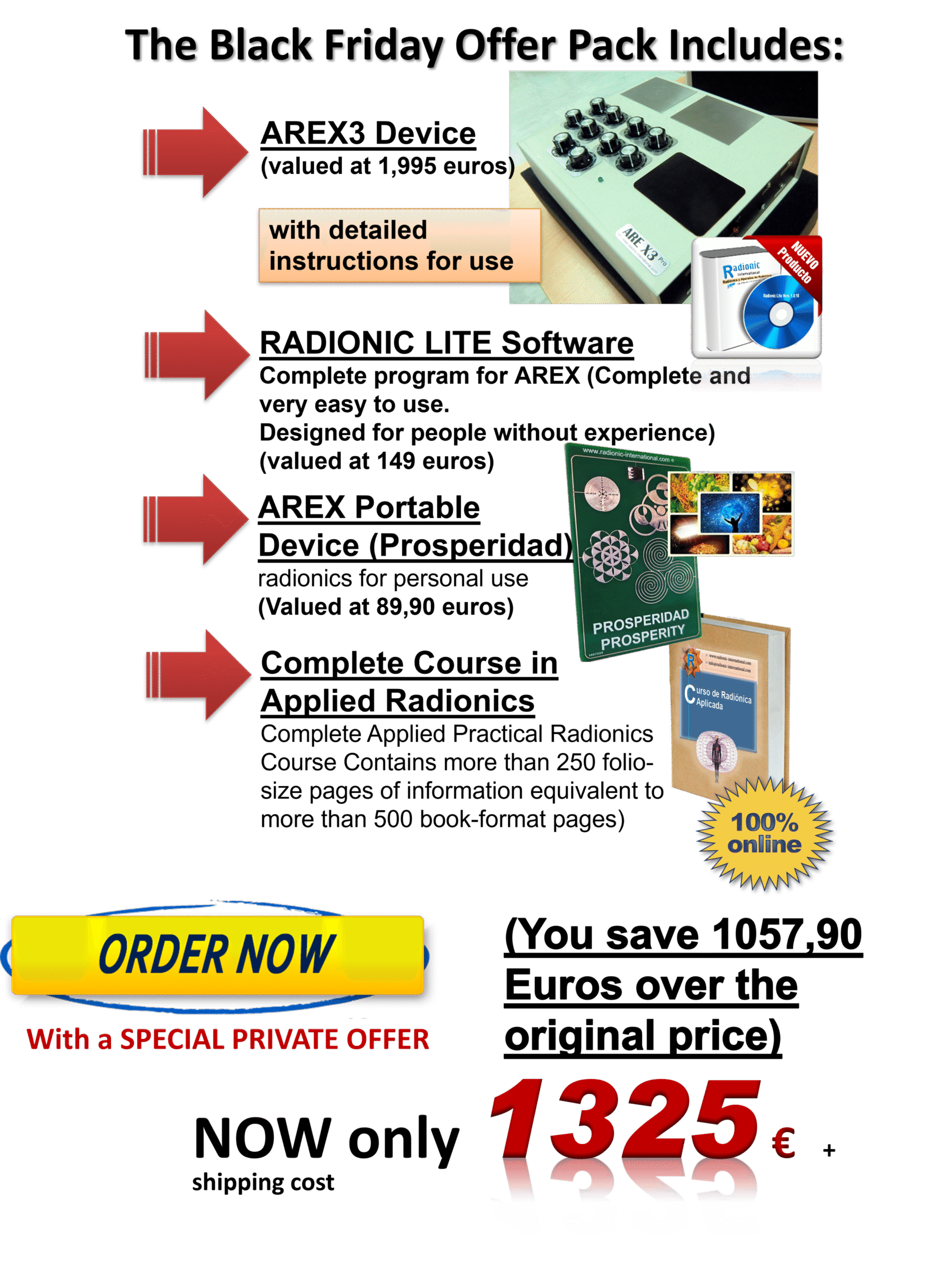 AREX3-Pro + Software + Course + AREX Portable Device (Black Friday)